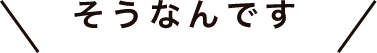 そうなんです